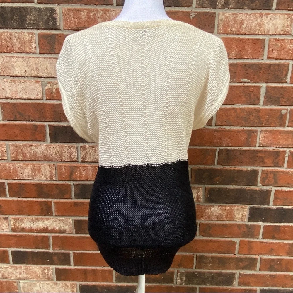 Christian Dior Vintage Cap Sleeve Knit Top Sweater - Picture 6 of 13
